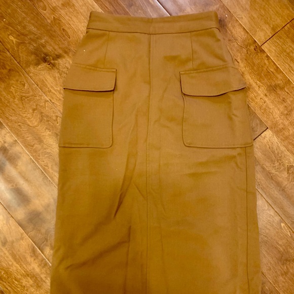 Brown midi pencil skirt - Picture 2 of 5